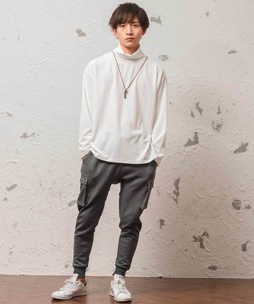 MinoriTY（マイノリティ）の「【MinoriTY】サルエルカーゴパンツ メンズ スウェットパンツ 無地 テーパードパンツ（スウェットパンツ・メンズ・グレー系その他/ネイビー/ブラック/ピンク/ブラック系その他/ブルー系その他/グレー系その他2/グレー系その他3/チェック/カーキ/サックスブルー/ホワイト系その他/ブラック系その他2/ブラウン系その他/レッド/ブラウン・S/L/XL/M）」の19枚目の写真