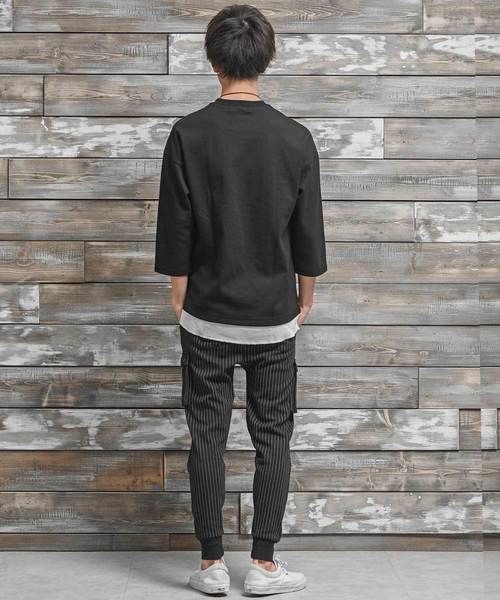 MinoriTY（マイノリティ）の「【MinoriTY】サルエルカーゴパンツ メンズ スウェットパンツ 無地 テーパードパンツ（スウェットパンツ・メンズ・グレー系その他/ネイビー/ブラック/ピンク/ブラック系その他/ブルー系その他/グレー系その他2/グレー系その他3/チェック/カーキ/サックスブルー/ホワイト系その他/ブラック系その他2/ブラウン系その他/レッド/ブラウン・S/L/XL/M）」の20枚目の写真