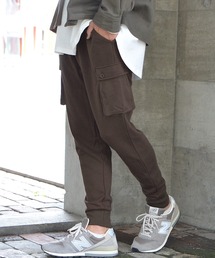 MinoriTY（マイノリティ）の「【MinoriTY】サルエルカーゴパンツ メンズ スウェットパンツ 無地 テーパードパンツ（スウェットパンツ・メンズ）」