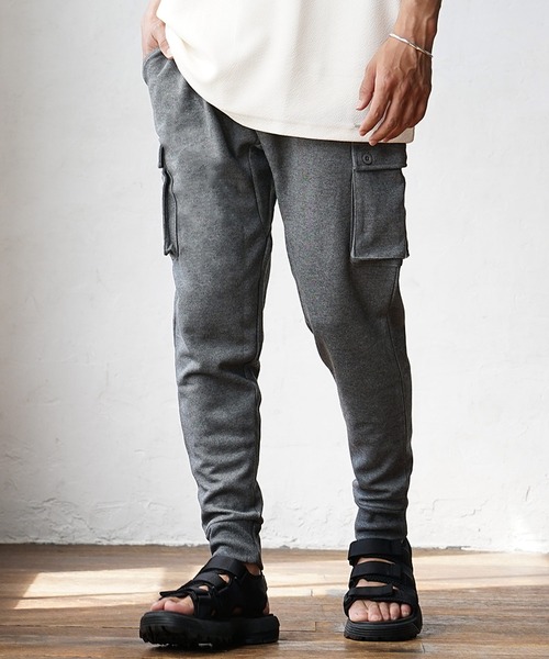 MinoriTY（マイノリティ）の「【MinoriTY】サルエルカーゴパンツ メンズ スウェットパンツ 無地 テーパードパンツ（スウェットパンツ・メンズ・グレー系その他/ネイビー/ブラック/ピンク/ブラック系その他/ブルー系その他/グレー系その他2/グレー系その他3/チェック/カーキ/サックスブルー/ホワイト系その他/ブラック系その他2/ブラウン系その他/レッド/ブラウン・S/L/XL/M）」の8枚目の写真