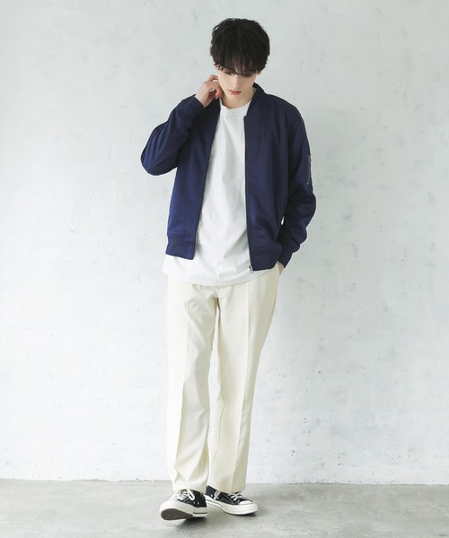 ASTRONOMY（アストロノミー）の「ハイブリッドストレッチMA-1ジャケット（MA-1・メンズ・キャメル/ネイビー/モカ/杢グレー/ブラック/ワイン/カーキ・XXL/S/M/XL/L）」の16枚目の写真