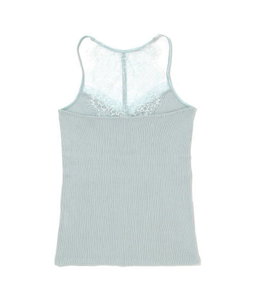 laboratory work(ラボラトリーワーク)の「バックレースキャミソール(キャミソール・レディース・ホワイト/ブラック/グレイッシュブルー・MEDIUM)」の3枚目の写真