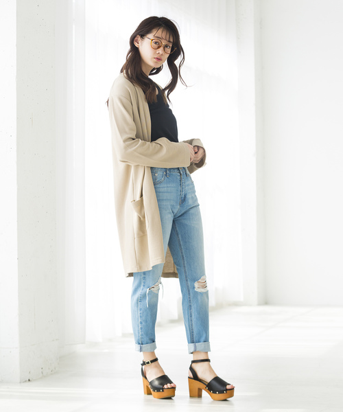 WEGO（ウィゴー）の「WEGO/ウッドタイプサンダル（サンダル・レディース・ブラック/レッド/ブラック系その他/キャメル/ホワイト系その他・LARGE/MEDIUM）」の16枚目の写真