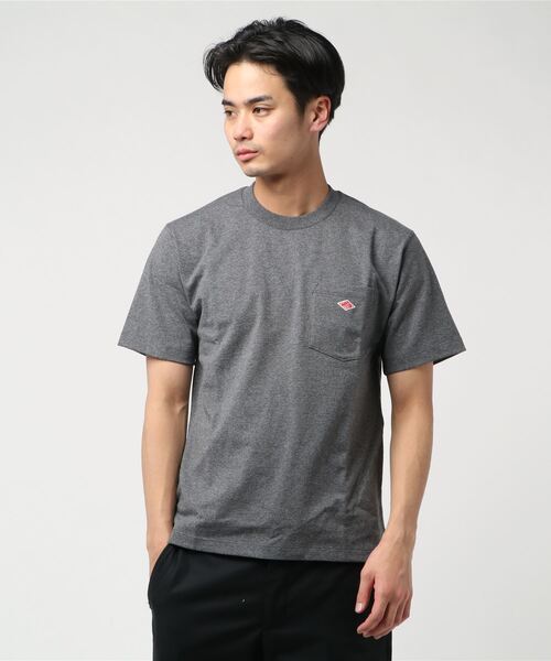 DANTON（ダントン）の「[DANTON/ダントン] クルーネックポケットTシャツ（Tシャツ/カットソー・レディース・ベージュ/ネイビー/ブラック/グレー/レッド/ホワイト/ホワイト×ネイビー/サーモンピンク/ライトブルー/ヘザーチャコール/テラコッタ/オリーブ/ホワイト×グレー/マスタード/ブラウン/ダークグリーン/サンドベージュ/ダークブラウン/チャコールグレー/ブルーグレー/ブルー系その他/オレンジ/クリーム/モカ/アッシュグレー/グリーン/ライトベージュ/グリーン系その他/ウッド/イエロー/チャコール/パープル/イエロー系/グレイッシュベージュ/ネイビー系/ミント/ダークネイビー/バーガンディー/ワイン・38/42/40/46/44/36/34）」の9枚目の写真