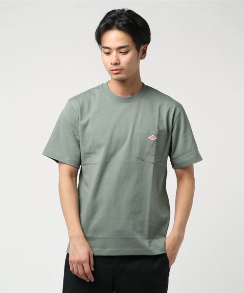 DANTON（ダントン）の「[DANTON/ダントン] クルーネックポケットTシャツ（Tシャツ/カットソー・レディース・ベージュ/ネイビー/ブラック/グレー/レッド/ホワイト/ホワイト×ネイビー/サーモンピンク/ライトブルー/ヘザーチャコール/テラコッタ/オリーブ/ホワイト×グレー/マスタード/ブラウン/ダークグリーン/サンドベージュ/ダークブラウン/チャコールグレー/ブルーグレー/ブルー系その他/オレンジ/クリーム/モカ/アッシュグレー/グリーン/ライトベージュ/グリーン系その他/ウッド/イエロー/チャコール/パープル/イエロー系/グレイッシュベージュ/ネイビー系/ミント/ダークネイビー/バーガンディー/ワイン・38/42/40/46/44/36/34）」の22枚目の写真