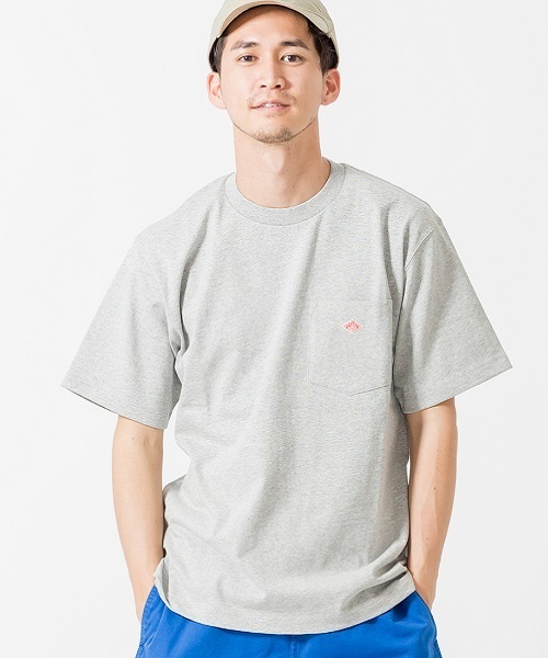 DANTON（ダントン）の「[DANTON/ダントン] クルーネックポケットTシャツ（Tシャツ/カットソー・レディース・ベージュ/ネイビー/ブラック/グレー/レッド/ホワイト/ホワイト×ネイビー/サーモンピンク/ライトブルー/ヘザーチャコール/テラコッタ/オリーブ/ホワイト×グレー/マスタード/ブラウン/ダークグリーン/サンドベージュ/ダークブラウン/チャコールグレー/ブルーグレー/ブルー系その他/オレンジ/クリーム/モカ/アッシュグレー/グリーン/ライトベージュ/グリーン系その他/ウッド/イエロー/チャコール/パープル/イエロー系/グレイッシュベージュ/ネイビー系/ミント/ダークネイビー/バーガンディー/ワイン・38/42/40/46/44/36/34）」の7枚目の写真