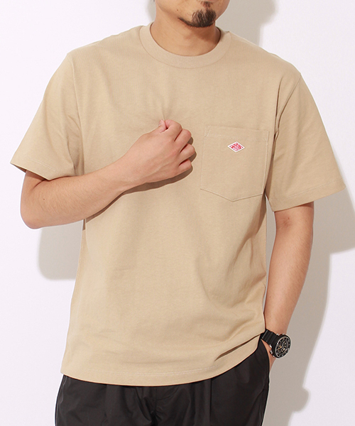 DANTON（ダントン）の「[DANTON/ダントン] クルーネックポケットTシャツ（Tシャツ/カットソー・レディース・ベージュ/ネイビー/ブラック/グレー/レッド/ホワイト/ホワイト×ネイビー/サーモンピンク/ライトブルー/ヘザーチャコール/テラコッタ/オリーブ/ホワイト×グレー/マスタード/ブラウン/ダークグリーン/サンドベージュ/ダークブラウン/チャコールグレー/ブルーグレー/ブルー系その他/オレンジ/クリーム/モカ/アッシュグレー/グリーン/ライトベージュ/グリーン系その他/ウッド/イエロー/チャコール/パープル/イエロー系/グレイッシュベージュ/ネイビー系/ミント/ダークネイビー/バーガンディー/ワイン・38/42/40/46/44/36/34）」の17枚目の写真