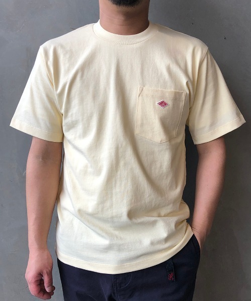 DANTON（ダントン）の「[DANTON/ダントン] クルーネックポケットTシャツ（Tシャツ/カットソー・レディース・ベージュ/ネイビー/ブラック/グレー/レッド/ホワイト/ホワイト×ネイビー/サーモンピンク/ライトブルー/ヘザーチャコール/テラコッタ/オリーブ/ホワイト×グレー/マスタード/ブラウン/ダークグリーン/サンドベージュ/ダークブラウン/チャコールグレー/ブルーグレー/ブルー系その他/オレンジ/クリーム/モカ/アッシュグレー/グリーン/ライトベージュ/グリーン系その他/ウッド/イエロー/チャコール/パープル/イエロー系/グレイッシュベージュ/ネイビー系/ミント/ダークネイビー/バーガンディー/ワイン・38/42/40/46/44/36/34）」の18枚目の写真