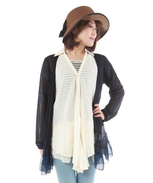 axes femme（アクシーズファム）の「裾レースフリルデザイン
