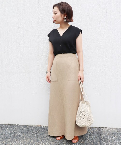 SLOBE IENA（スローブイエナ）の「総針ニュアンスフレンチカーディガン◆（カーディガン/ボレロ・レディース・ブラック/パープル/グリーン/アイボリー・FREE）」の17枚目の写真