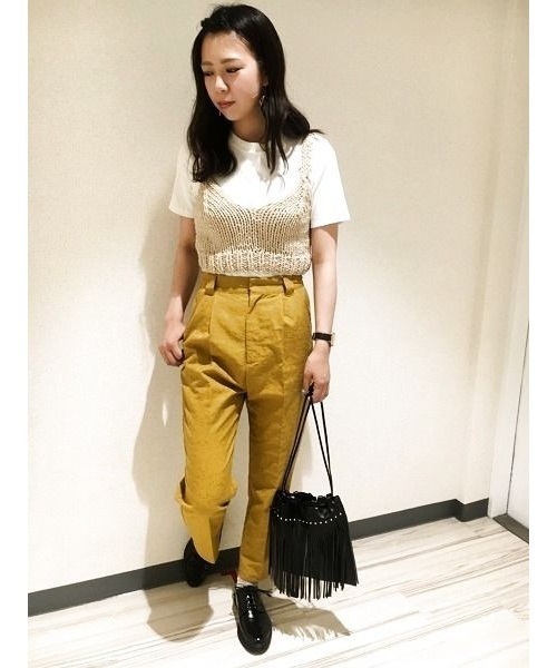 PAGEBOY（ページボーイ）の「ジャガード柄パンツ（その他パンツ・レディース・ネイビー/マスタード・FREE）」の17枚目の写真