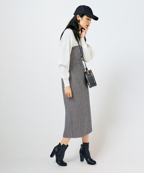 Jewel Changes（ジュエルチェンジズ）の「SMF ウール チェックビスチェ  