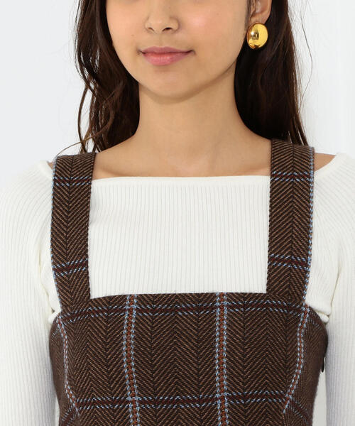 Jewel Changes（ジュエルチェンジズ）の「SMF ウール チェックビスチェ  