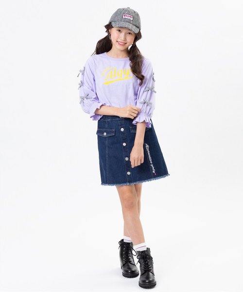 algy(アルジー)の「チェック柄後ろりぼんキャップ(キャップ・キッズ・ブラウン/グレー・SMALL/MEDIUM)」の4枚目の写真