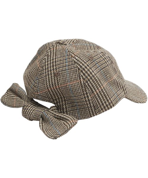 algy(アルジー)の「チェック柄後ろりぼんキャップ(キャップ・キッズ・ブラウン/グレー・SMALL/MEDIUM)」の6枚目の写真