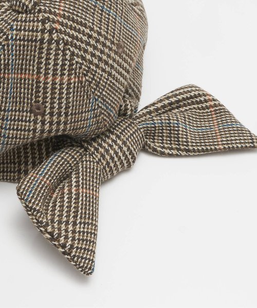 algy(アルジー)の「チェック柄後ろりぼんキャップ(キャップ・キッズ・ブラウン/グレー・SMALL/MEDIUM)」の10枚目の写真