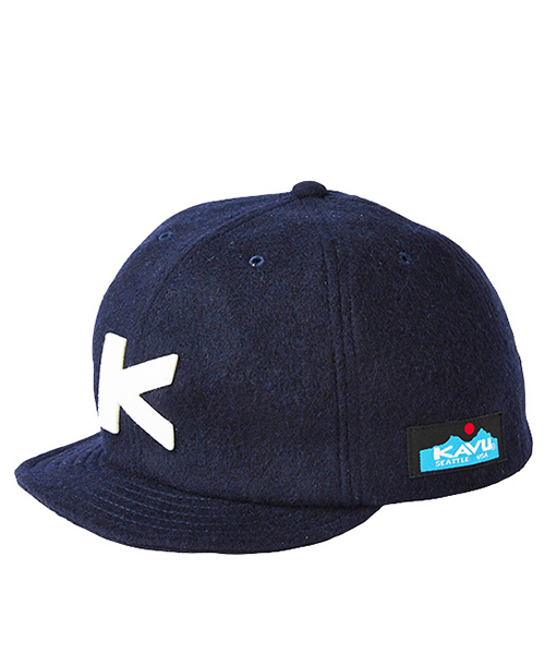 KAVU（カブー）の「KAVU カブー KID'S ベースボールキャップ（ウール）（キャップ・キッズ・ブラック/ベージュ/ネイビー/グレー/バーガンディー/レッド/オリーブ・FREE）」の5枚目の写真