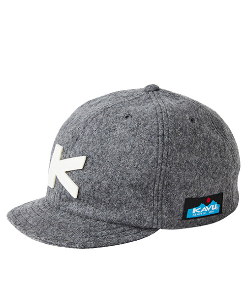 KAVU（カブー）の「KAVU カブー KID'S ベースボールキャップ（ウール）（キャップ・キッズ・ブラック/ベージュ/ネイビー/グレー/バーガンディー/レッド/オリーブ・FREE）」の3枚目の写真