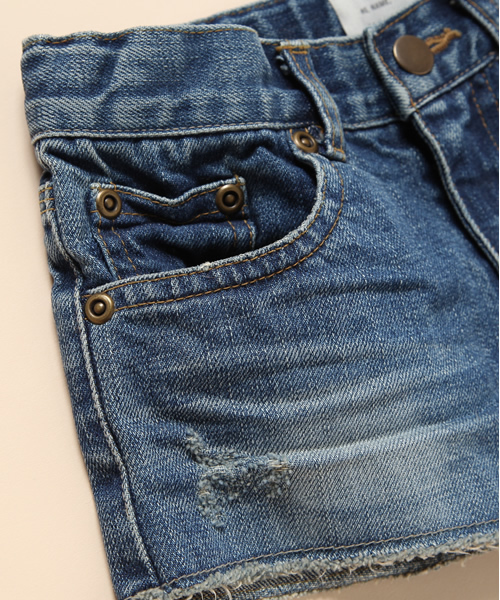 Another Edition（アナザーエディション）の「■AEKD19 OLD DMG DNM SPT ◆（デニムパンツ・キッズ・コバルトブルー・100/110/120）」の3枚目の写真