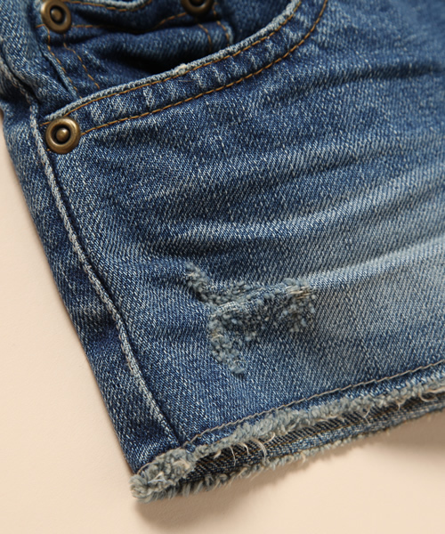 Another Edition（アナザーエディション）の「■AEKD19 OLD DMG DNM SPT ◆（デニムパンツ・キッズ・コバルトブルー・100/110/120）」の4枚目の写真