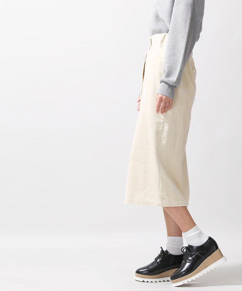 WEGO（ウィゴー）の「WEGO/コーデュロイ前ボタンナロースカート（スカート・レディース・ブラック/ブラウン/アイボリー/ライトグレー・FREE）」の16枚目の写真