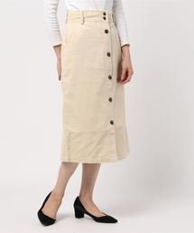 WEGO | WEGO/コーデュロイ前ボタンナロースカート(スカート)