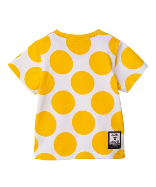 X-girl Stages（エックスガールステージス）の「S/S TEE “MULTI PATTERN” (4T～7T)（Tシャツ/カットソー・キッズ・ブラック/グリーン/イエロー・4T/5T/6T/7T）」の6枚目の写真