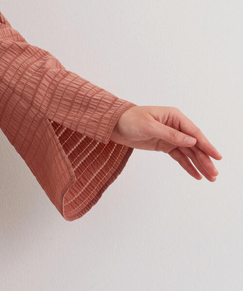 EMMEL REFINES（エメルリファインズ）の「【EMMEL REFINES〔ハンドウォッシャブル〕】SMF HWヨウリョウ ウエストリボン ワンピース（ワンピース・レディース・ベージュ/ネイビー/ピンク・S/M）」の9枚目の写真