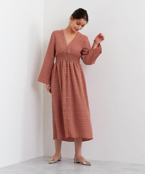 EMMEL REFINES（エメルリファインズ）の「【EMMEL REFINES〔ハンドウォッシャブル〕】SMF HWヨウリョウ ウエストリボン ワンピース（ワンピース・レディース・ベージュ/ネイビー/ピンク・S/M）」の16枚目の写真