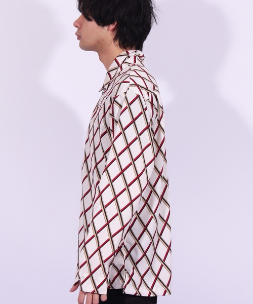 8(eight)(エイト)の「ハーフZIPシャツ 総柄 長袖(シャツ/ブラウス・メンズ・ブラック/ネイビー/ホワイト系その他/ホワイト系その他2・MEDIUM/LARGE)」の15枚目の写真