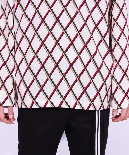 8(eight)(エイト)の「ハーフZIPシャツ 総柄 長袖(シャツ/ブラウス・メンズ・ブラック/ネイビー/ホワイト系その他/ホワイト系その他2・MEDIUM/LARGE)」の16枚目の写真