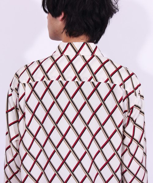 8(eight)(エイト)の「ハーフZIPシャツ 総柄 長袖(シャツ/ブラウス・メンズ・ブラック/ネイビー/ホワイト系その他/ホワイト系その他2・MEDIUM/LARGE)」の13枚目の写真