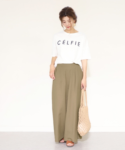 reca(レカ)の「タック入りビッグシルエットワイドパンツ(その他パンツ・レディース・ベージュ/ネイビー/モカ・M)」の8枚目の写真