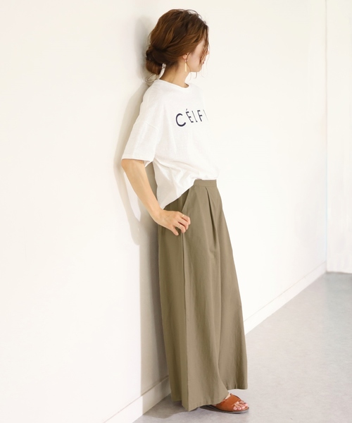 reca(レカ)の「タック入りビッグシルエットワイドパンツ(その他パンツ・レディース・ベージュ/ネイビー/モカ・M)」の9枚目の写真