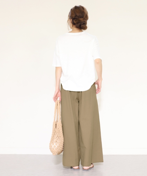 reca(レカ)の「タック入りビッグシルエットワイドパンツ(その他パンツ・レディース・ベージュ/ネイビー/モカ・M)」の10枚目の写真