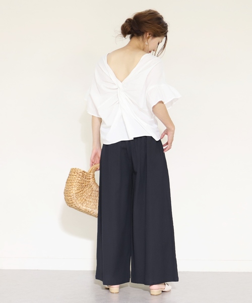 reca(レカ)の「タック入りビッグシルエットワイドパンツ(その他パンツ・レディース・ベージュ/ネイビー/モカ・M)」の12枚目の写真