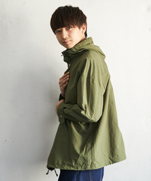 PairPair(ペアペア)の「ナイロンマウンテンパーカー(マウンテンパーカー・メンズ・ブラック/カーキ・FREE)」の14枚目の写真