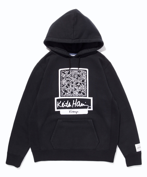 XLARGE（エクストララージ）の「XLARGE Keith Haring PULLOVER HOODIE（パーカー・メンズ・ブラック/ホワイト・MEDIUM/SMALL/LARGE/X-LARGE）」の3枚目の写真