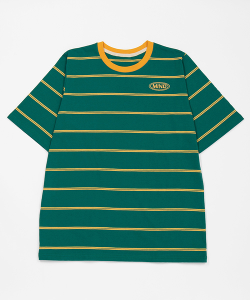 DING（ディング）の「DING/MINDボーダーTシャツ（Tシャツ/カットソー・レディース・ネイビー/グリーン/イエロー・FREE）」の14枚目の写真