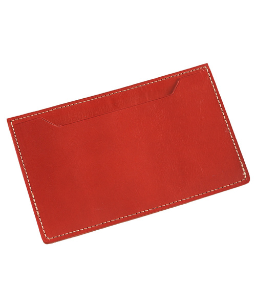 モンゴル製 牛革製パスポートケース 赤 モンゴル製 牛革製パスポートケース 赤