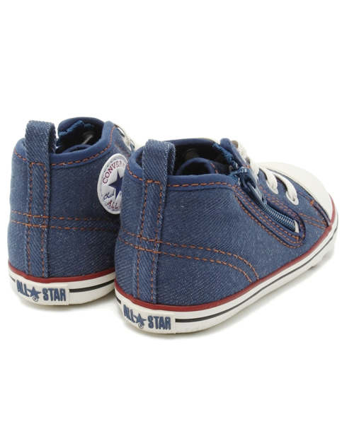 CONVERSE（コンバース）の「ベビー キッズ コンバース オールスター デニム＆ヒッコリー CONVERSE AS DH RZ denim（スニーカー・キッズ・インディゴブルー・13cm）」の4枚目の写真