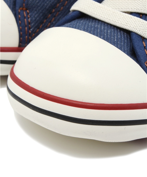 CONVERSE（コンバース）の「ベビー キッズ コンバース オールスター デニム＆ヒッコリー CONVERSE AS DH RZ denim（スニーカー・キッズ・インディゴブルー・13cm）」の5枚目の写真