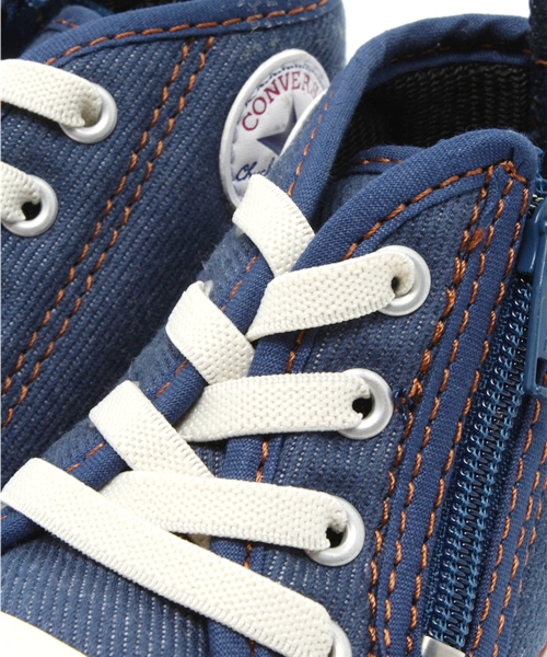 CONVERSE（コンバース）の「ベビー キッズ コンバース オールスター デニム＆ヒッコリー CONVERSE AS DH RZ denim（スニーカー・キッズ・インディゴブルー・13cm）」の6枚目の写真