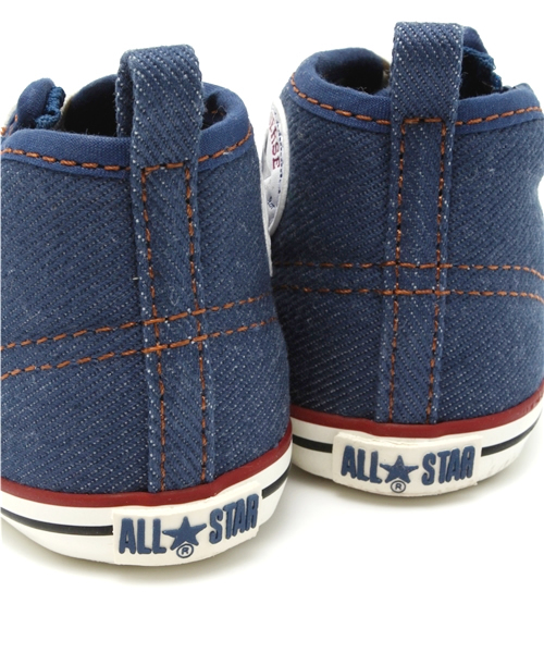 CONVERSE（コンバース）の「ベビー キッズ コンバース オールスター デニム＆ヒッコリー CONVERSE AS DH RZ denim（スニーカー・キッズ・インディゴブルー・13cm）」の8枚目の写真
