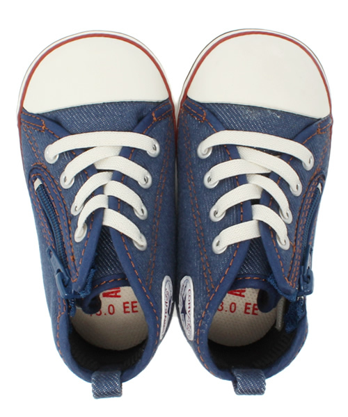 CONVERSE（コンバース）の「ベビー キッズ コンバース オールスター デニム＆ヒッコリー CONVERSE AS DH RZ denim（スニーカー・キッズ・インディゴブルー・13cm）」の10枚目の写真