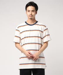 DF HARVEY STRIPE SS / ハーレー  ボーダープリントTシャツ  ユニセックス