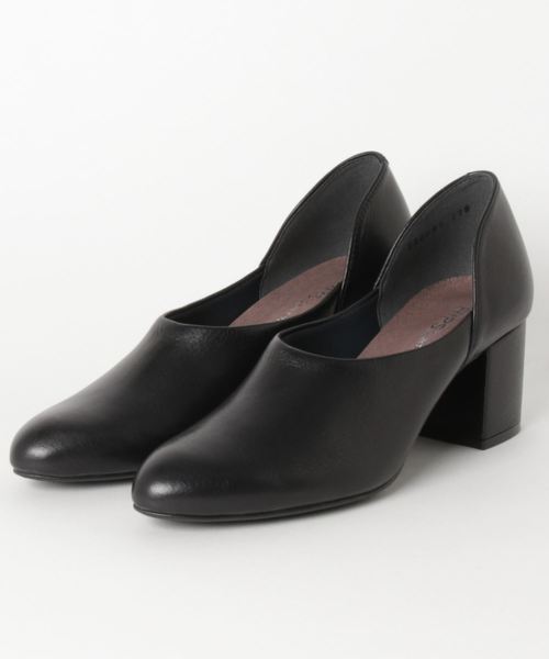 HIPS(ヒップス)の「サイドカットブーティ(ブーツ・レディース・ブラック/グレー/グレイッシュベージュ・22.5cm/23.5cm/24cm/24.5cm/23cm)」の2枚目の写真
