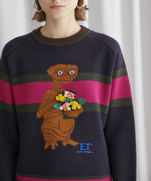 MUVEIL - 【美品】ミュベール　E.T ビーズ　刺繍　ニットセーター MUVEIL - 【美品】ミュベール E.T ビーズ 刺繍 ニットセーターの