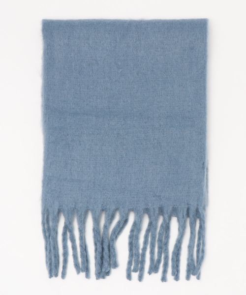 DouDou（ドゥドゥ）の「BIGフリンジストール（ストール/ショール・レディース・ブラウン/ブルー/ライトベージュ・FREE）」の3枚目の写真