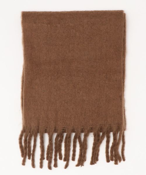 DouDou（ドゥドゥ）の「BIGフリンジストール（ストール/ショール・レディース・ブラウン/ブルー/ライトベージュ・FREE）」の4枚目の写真